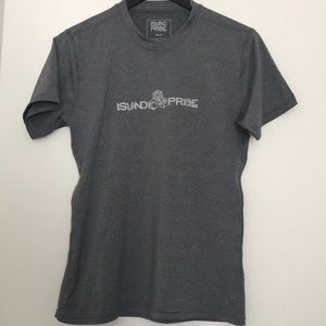 Pre-owned heather grey short sleeve rash guard - M